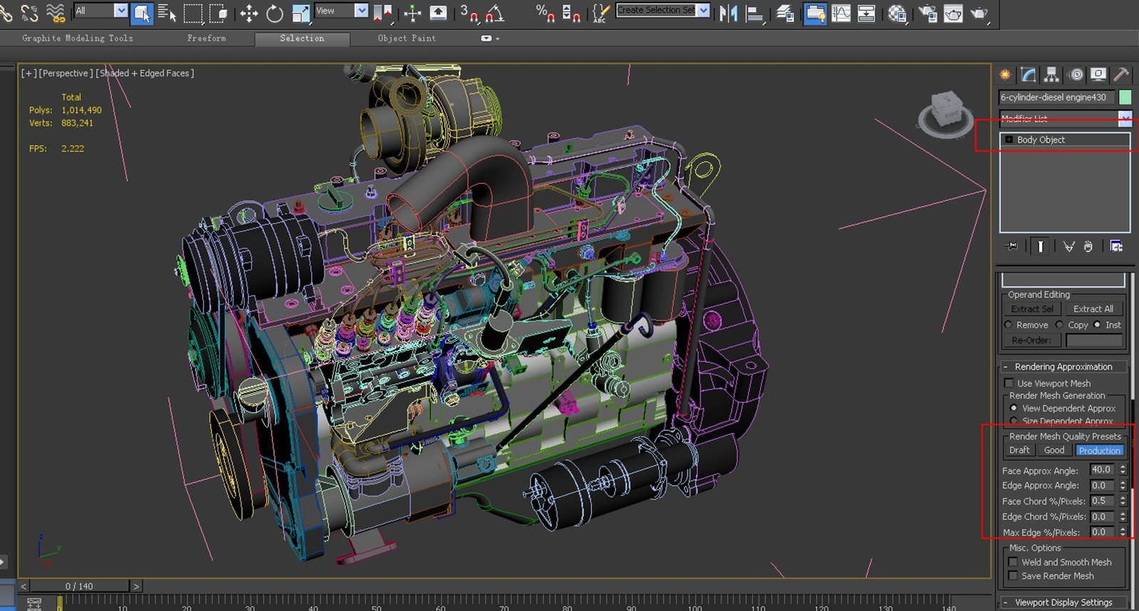 3D Modelling – Engine